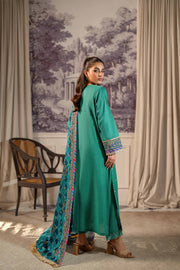 Nishat Festive Eid Embroidered Cambric Unstitched 3Pc Suit - 42401338
