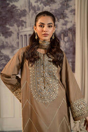 Nishat Festive Eid Embroidered Cambric Unstitched 3Pc Suit - 42401343