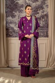 Nishat Festive Eid Embroidered Cambric Unstitched 3Pc Suit - 42401346