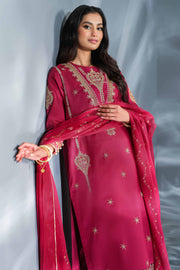 Nishat Festive Eid Embroidered Cambric Unstitched 3Pc Suit - 42401348