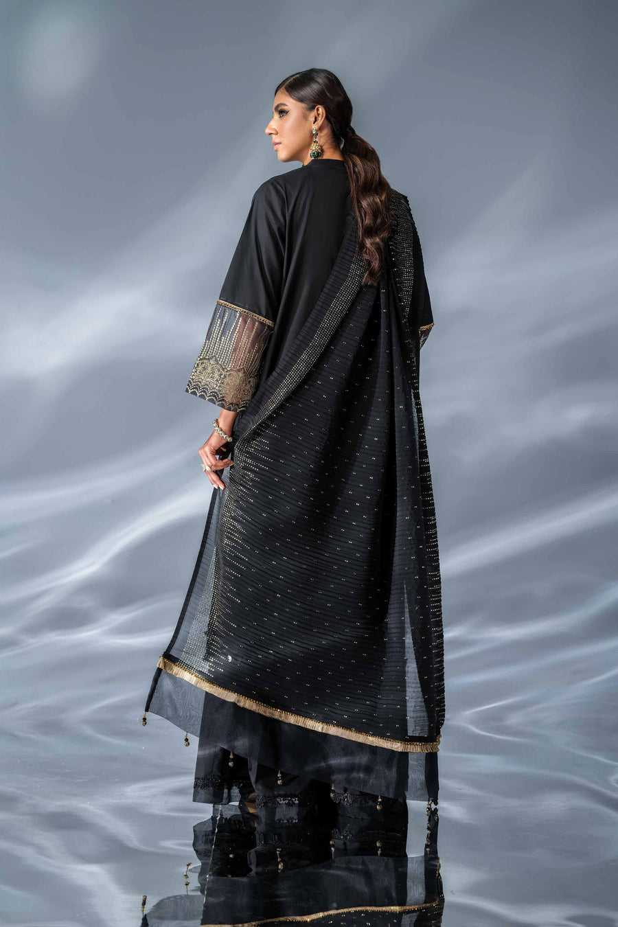 Nishat Festive Eid Embroidered Cambric Unstitched 3Pc Suit - 42401352