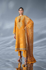 Nishat Festive Eid Embroidered Cambric Unstitched 3Pc Suit - 42401354