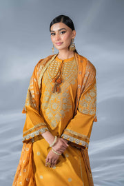 Nishat Festive Eid Embroidered Cambric Unstitched 3Pc Suit - 42401354