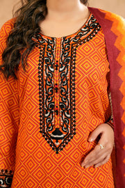 Nishat Festive Eid Embroidered Cambric Unstitched 3Pc Suit - 42401361