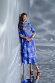 Nishat Festive Eid Embroidered Cambric Unstitched 3Pc Suit - 42401366