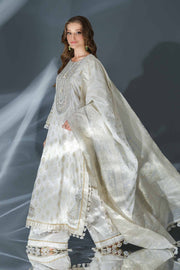 Nishat Festive Eid Embroidered Sateen Unstitched 3Pc Suit - 42401372