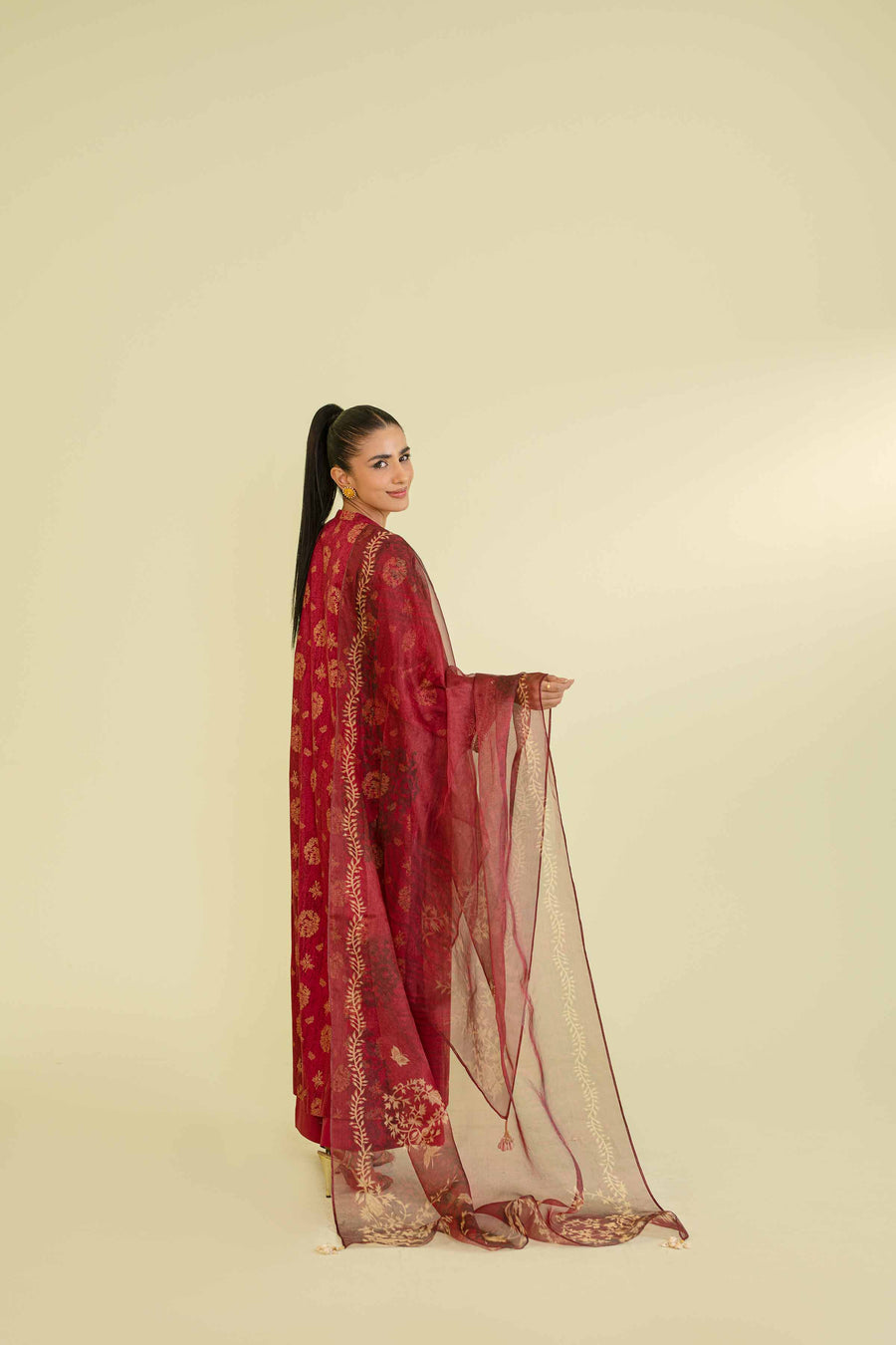Nishat Festive Eid Embroidered Lawn Unstitched 3Pc Suit - 42401390