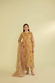 Nishat Festive Eid Embroidered Lawn Unstitched 3Pc Suit - 42401394