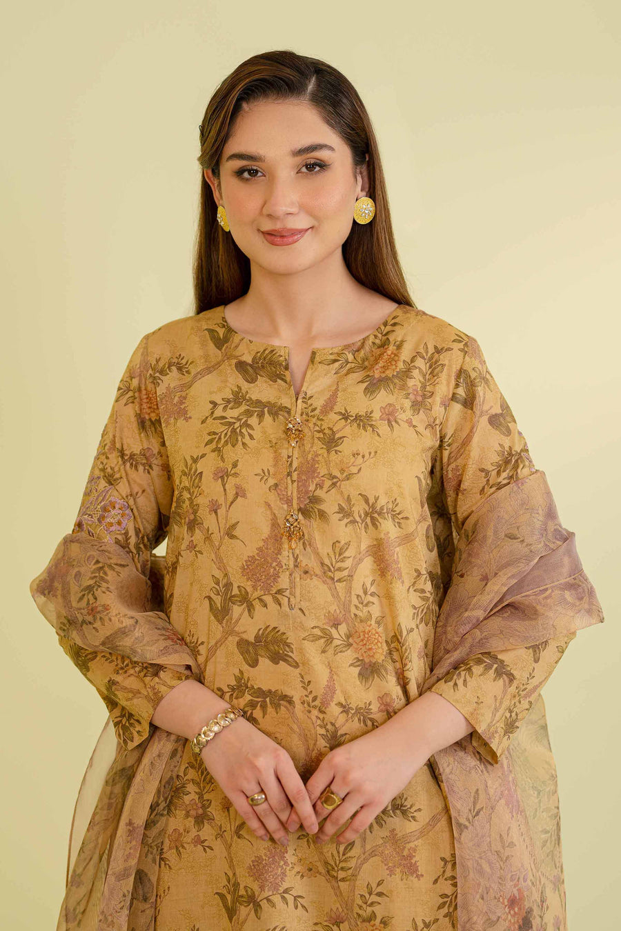 Nishat Festive Eid Embroidered Lawn Unstitched 3Pc Suit - 42401394