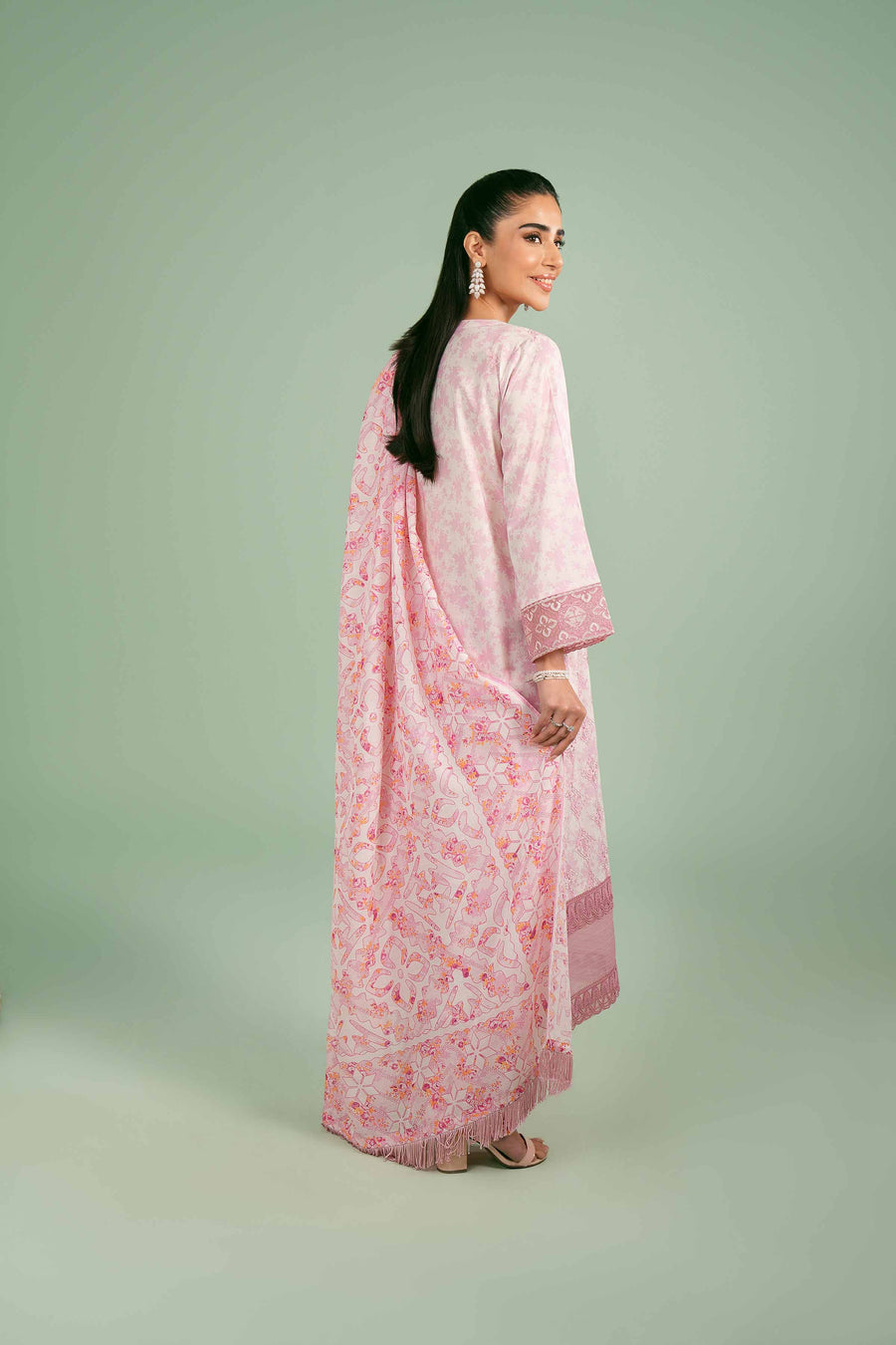 Nishat Festive Eid Embroidered Lawn Unstitched 3Pc Suit - 42401398