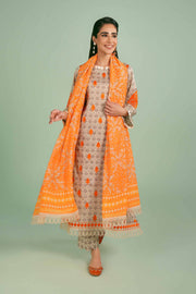 Nishat Festive Eid Embroidered Lawn Unstitched 3Pc Suit - 42401402