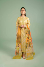 Nishat Festive Eid Printed Lawn Unstitched 3Pc Suit - 42401409