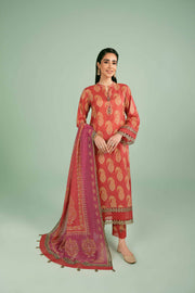 Nishat Festive Eid Printed Lawn Unstitched 3Pc Suit - 42401410