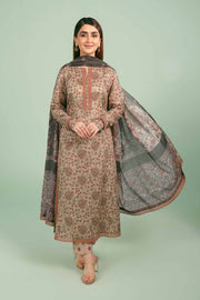 Nishat Festive Eid Printed Lawn Unstitched 3Pc Suit - 42401416