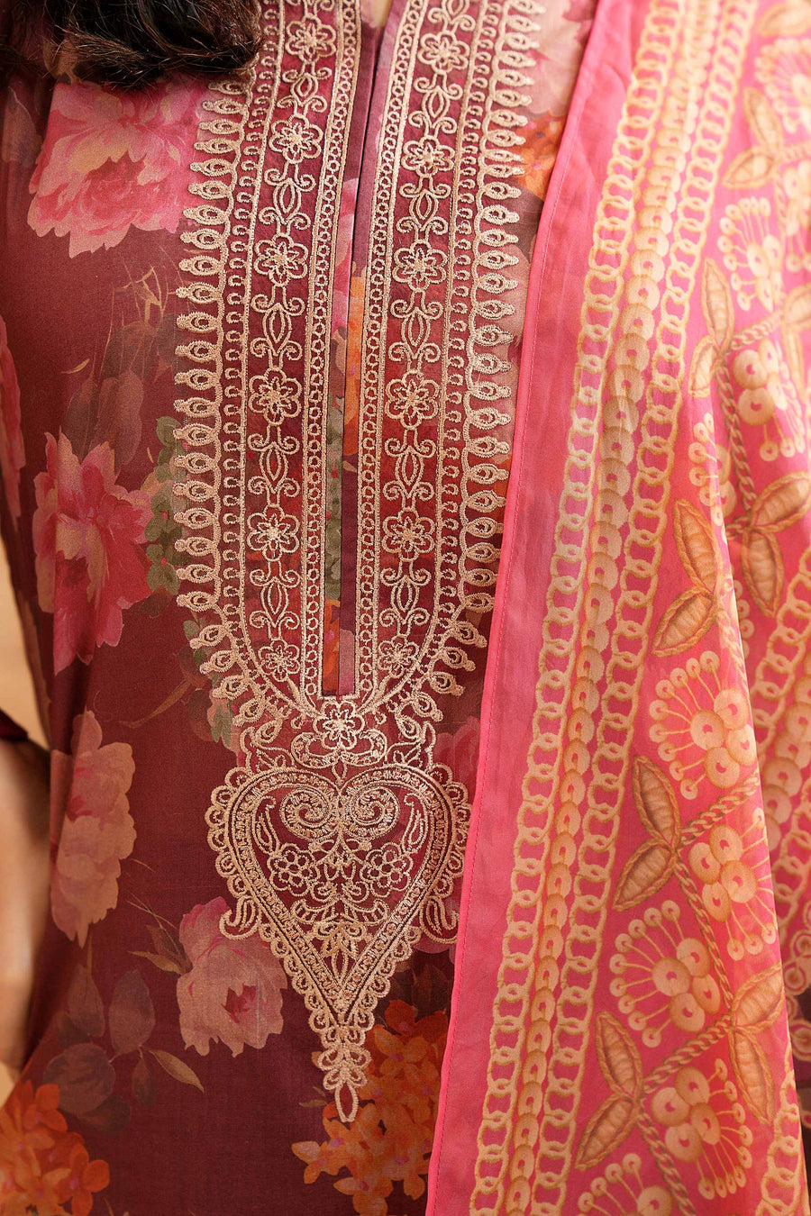 Nishat Festive Eid Embroidered Lawn Unstitched 3Pc Suit - 42401417