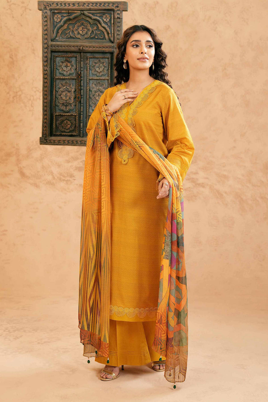 Nishat Festive Eid Printed Lawn Unstitched 3Pc Suit - 42401423