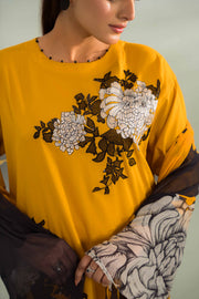 Nishat Festive Eid Embroidered Cambric Unstitched 3Pc Suit - 42401428