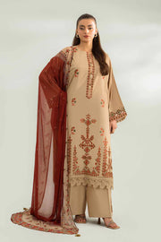 Nishat Festive Eid Embroidered Cambric Unstitched 3Pc Suit - 42401429