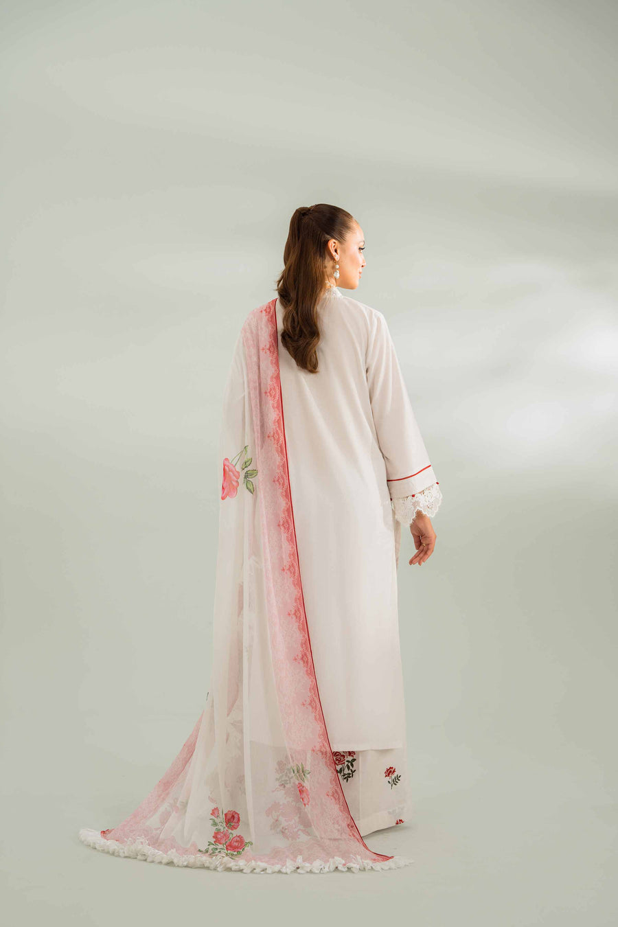 Nishat Festive Eid Embroidered Cambric Unstitched 3Pc Suit - 42401430