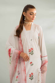 Nishat Festive Eid Embroidered Cambric Unstitched 3Pc Suit - 42401430