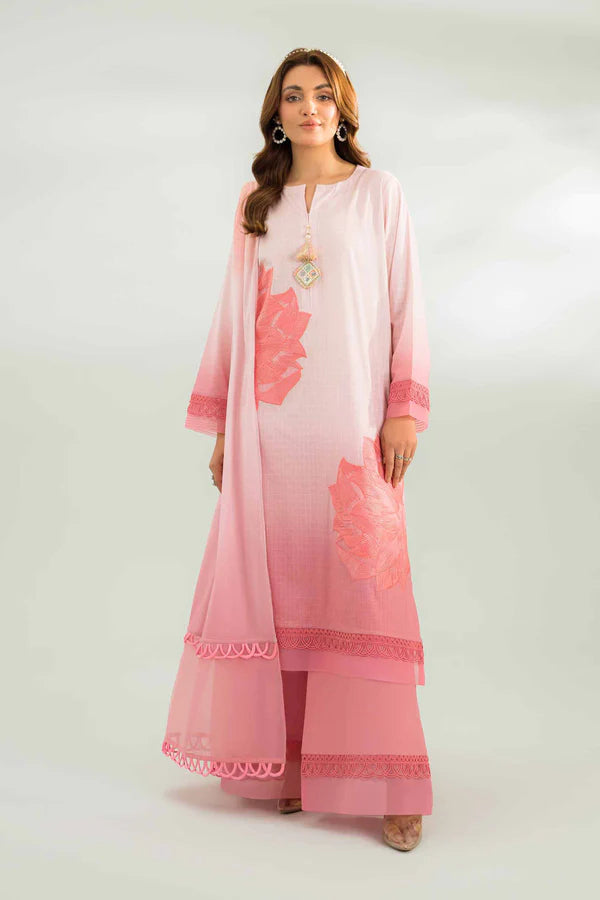 Nishat Festive Eid Embroidered Lawn Unstitched 3Pc Suit - 42401452