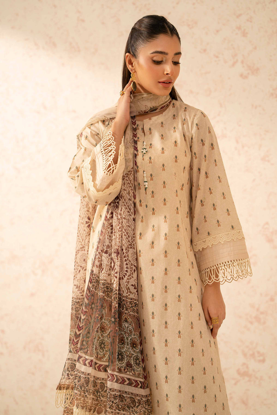 Nishat Festive Eid Printed Lawn Unstitched 3Pc Suit - 42401462