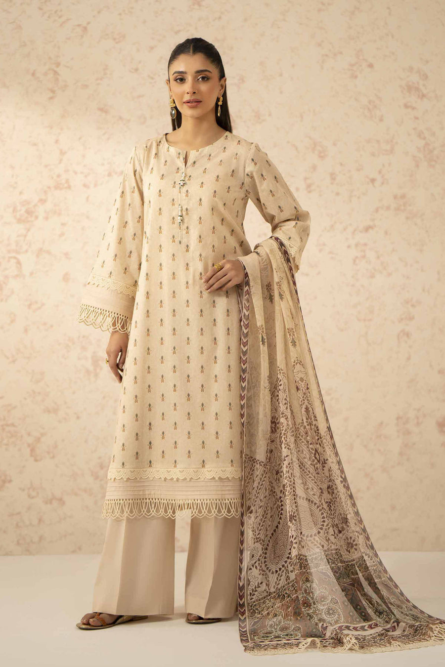 Nishat Festive Eid Printed Lawn Unstitched 3Pc Suit - 42401462