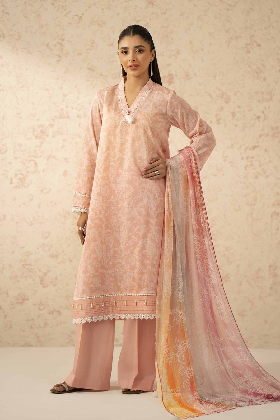 Nishat Festive Eid Printed Lawn Unstitched 3Pc Suit - 42401466