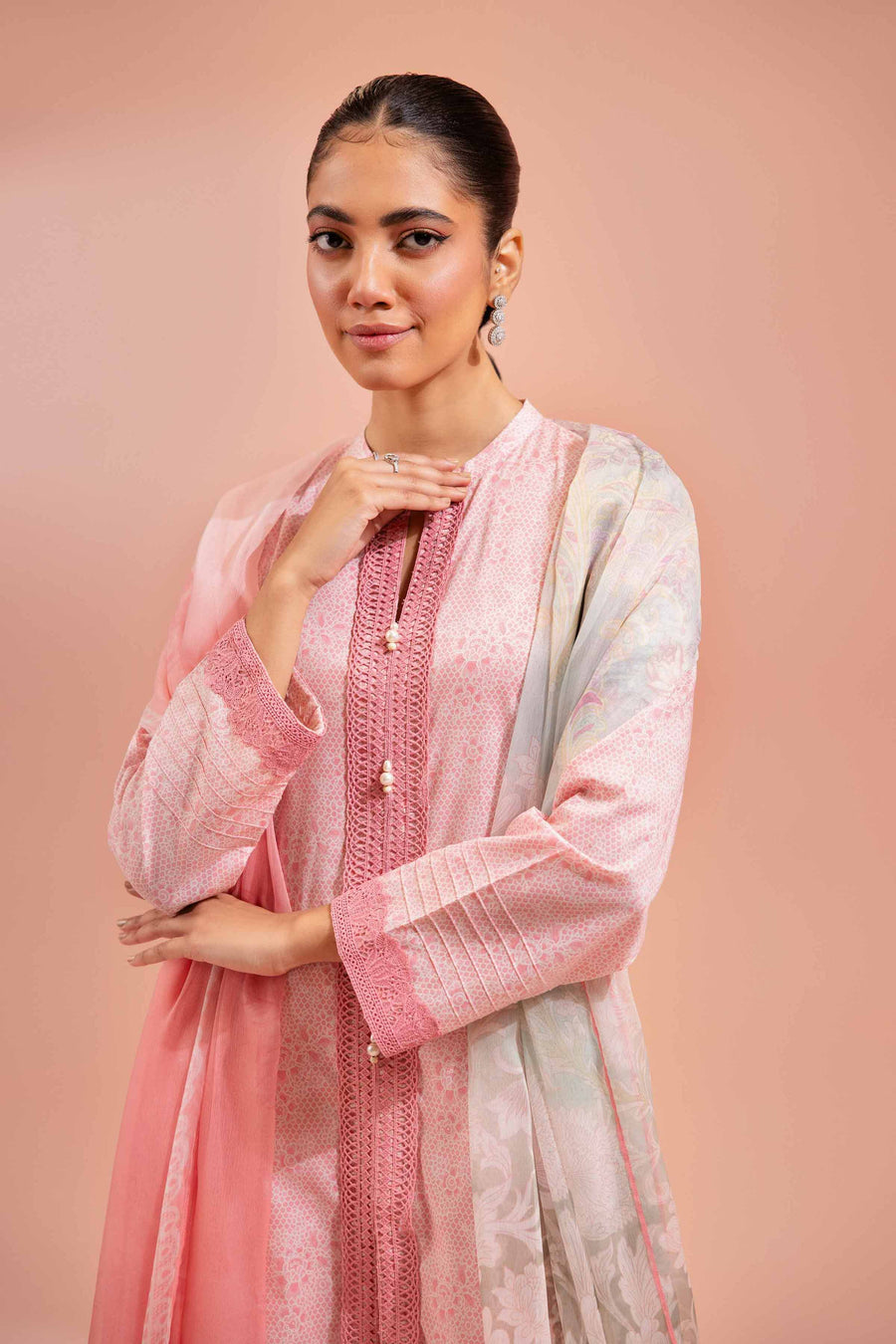 Nishat Festive Eid Printed Lawn Unstitched 3Pc Suit - 42401477