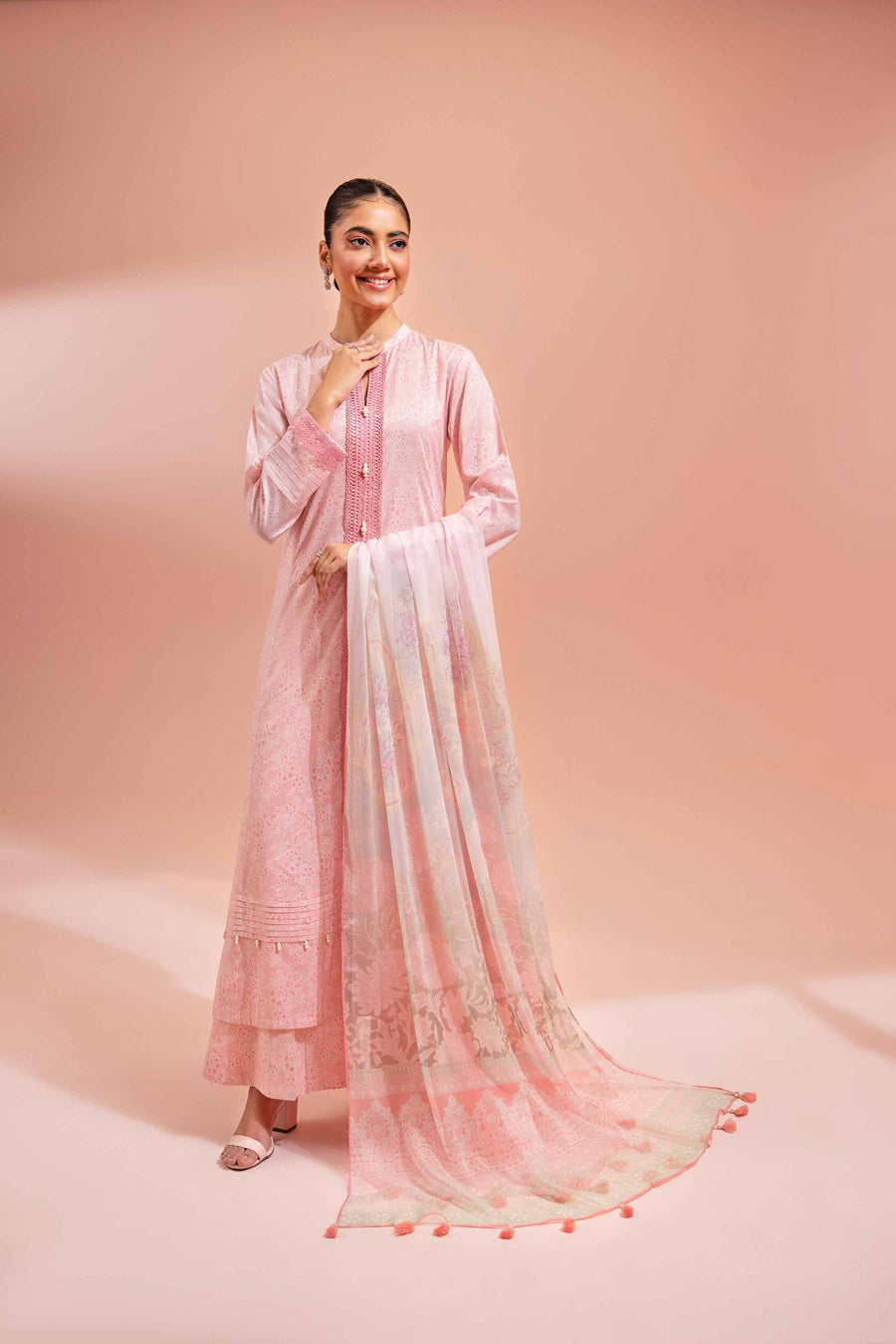 Nishat Festive Eid Printed Lawn Unstitched 3Pc Suit - 42401477