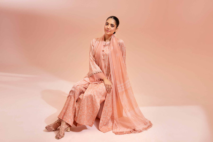 Nishat Festive Eid Printed Lawn Unstitched 3Pc Suit - 42401480