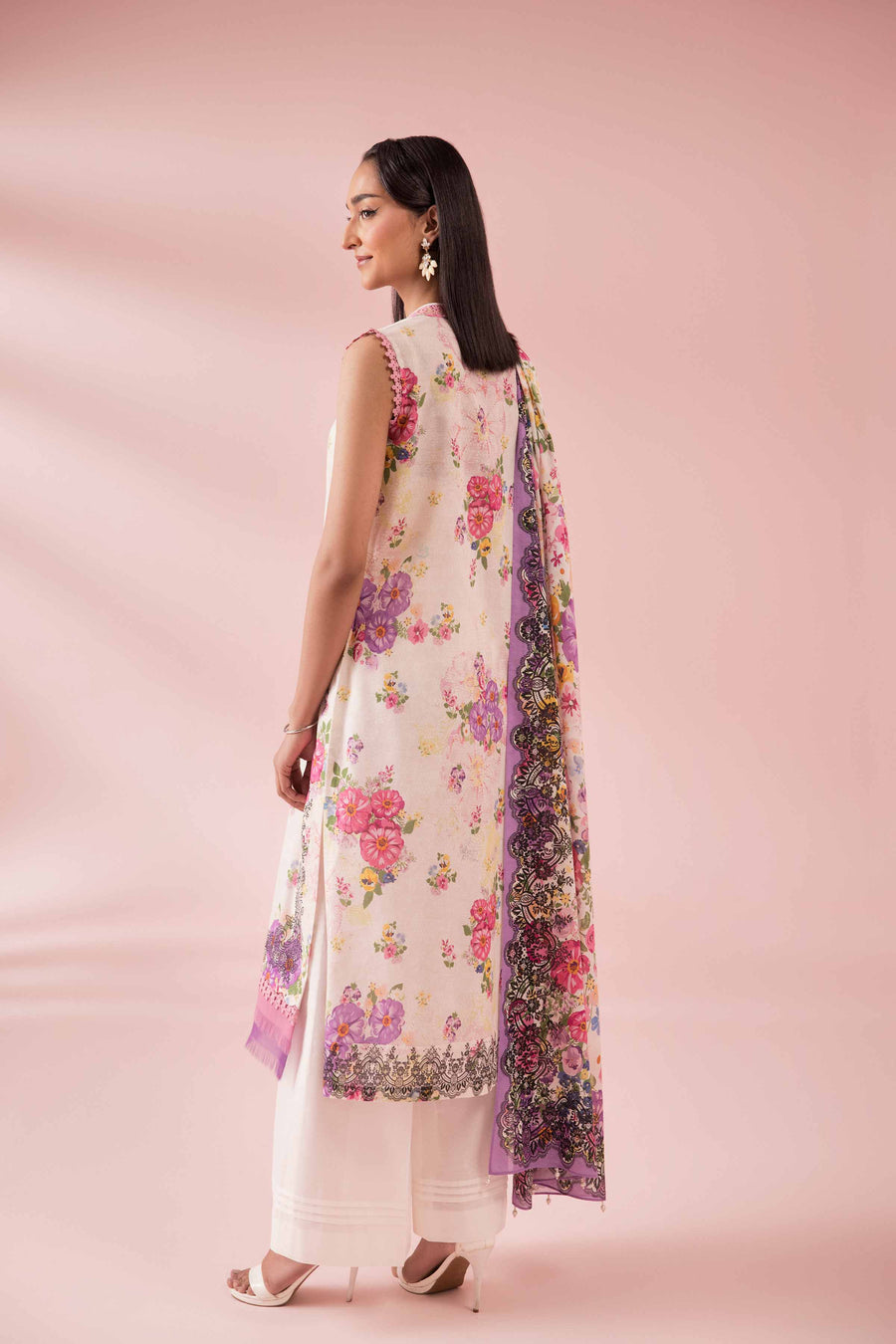 Nishat Festive Eid Printed Lawn Unstitched 3Pc Suit - 42401495