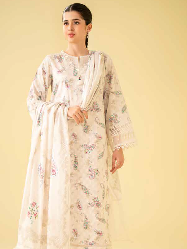 Nishat Festive Eid Digital Printed Jacquard Unstitched 3Pc Suit - 42401554