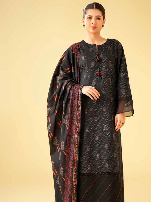 Nishat Festive Eid Digital Printed Jacquard Unstitched 3Pc Suit - 42401555