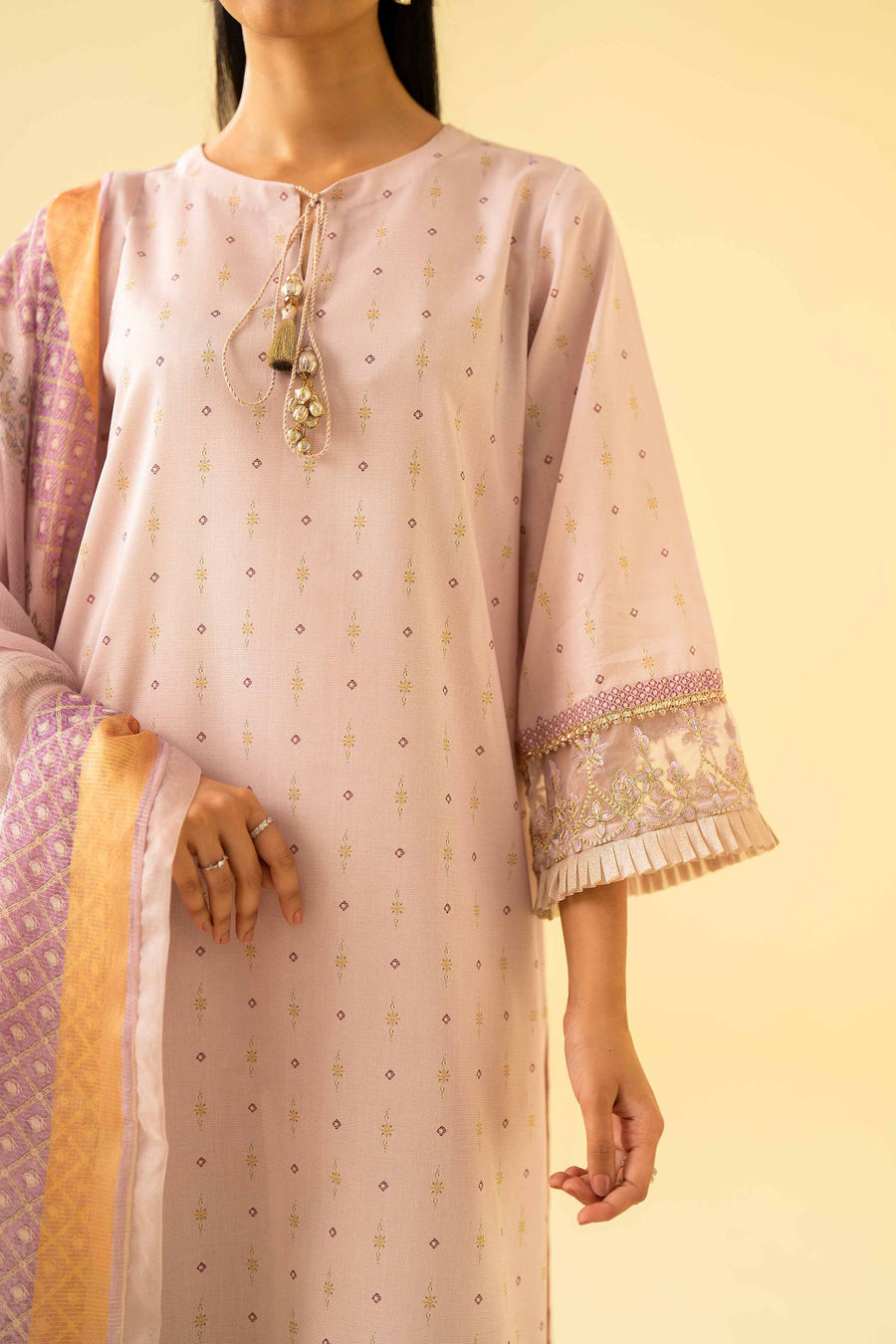 Nishat Festive Eid Embroidered Lawn Unstitched 3Pc Suit - 42401566