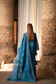 Nishat Summer Unstitched Embroidered Lawn 3Pc Suit - 42401890
