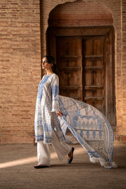 Nishat Summer Unstitched Embroidered Lawn 3Pc Suit - 42401894