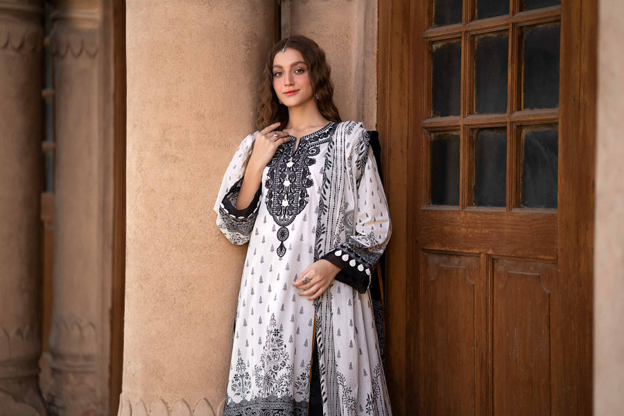 Nishat Summer Unstitched Embroidered Lawn 3Pc Suit - 42401896