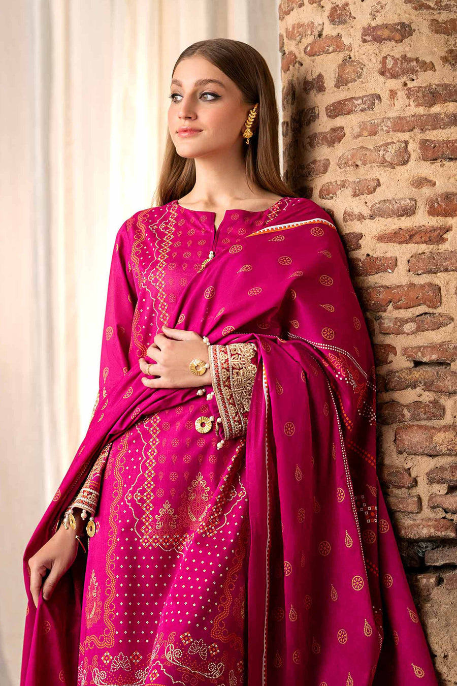 Nishat Summer Unstitched Embroidered Lawn 3Pc Suit - 42401899