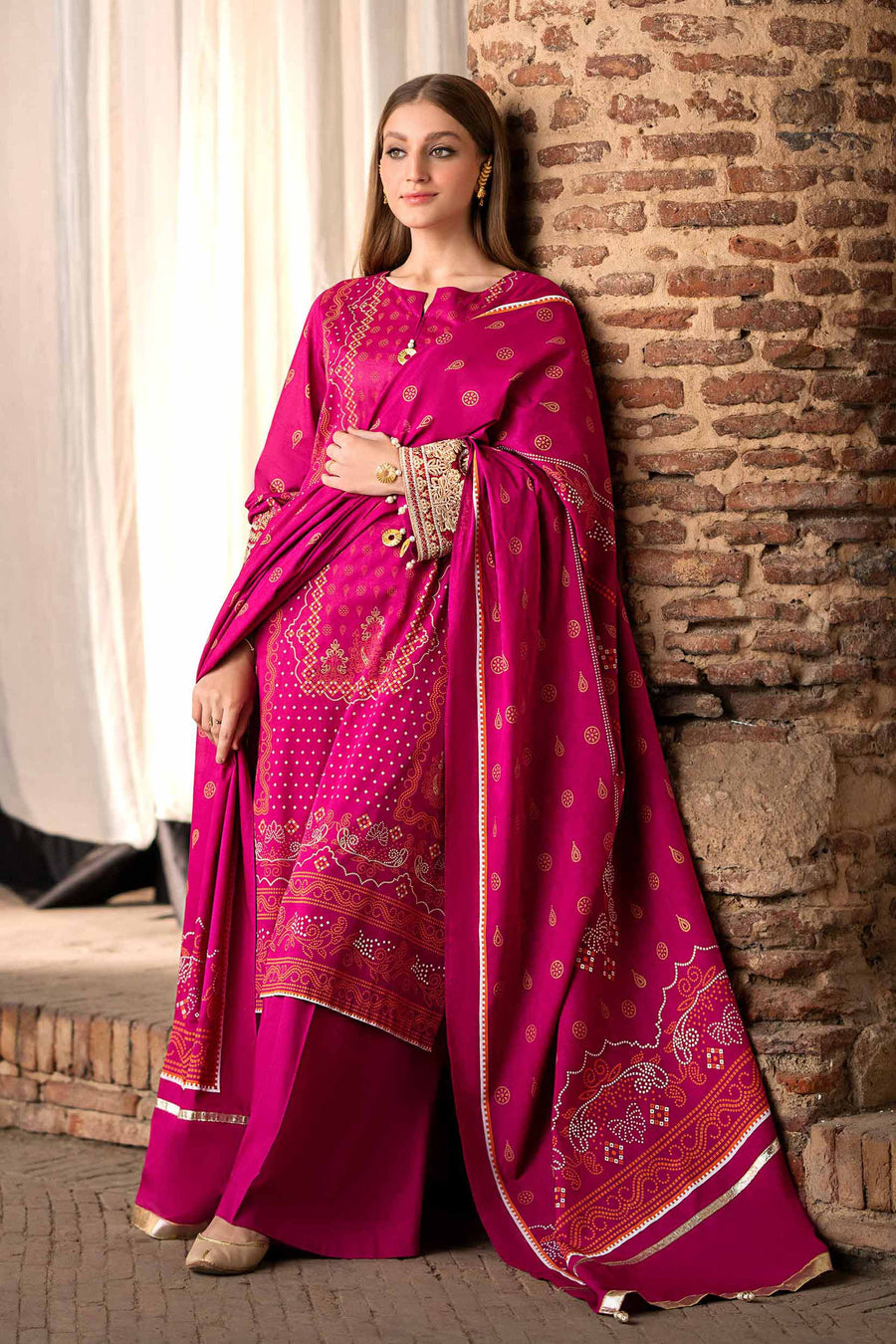Nishat Summer Unstitched Embroidered Lawn 3Pc Suit - 42401899