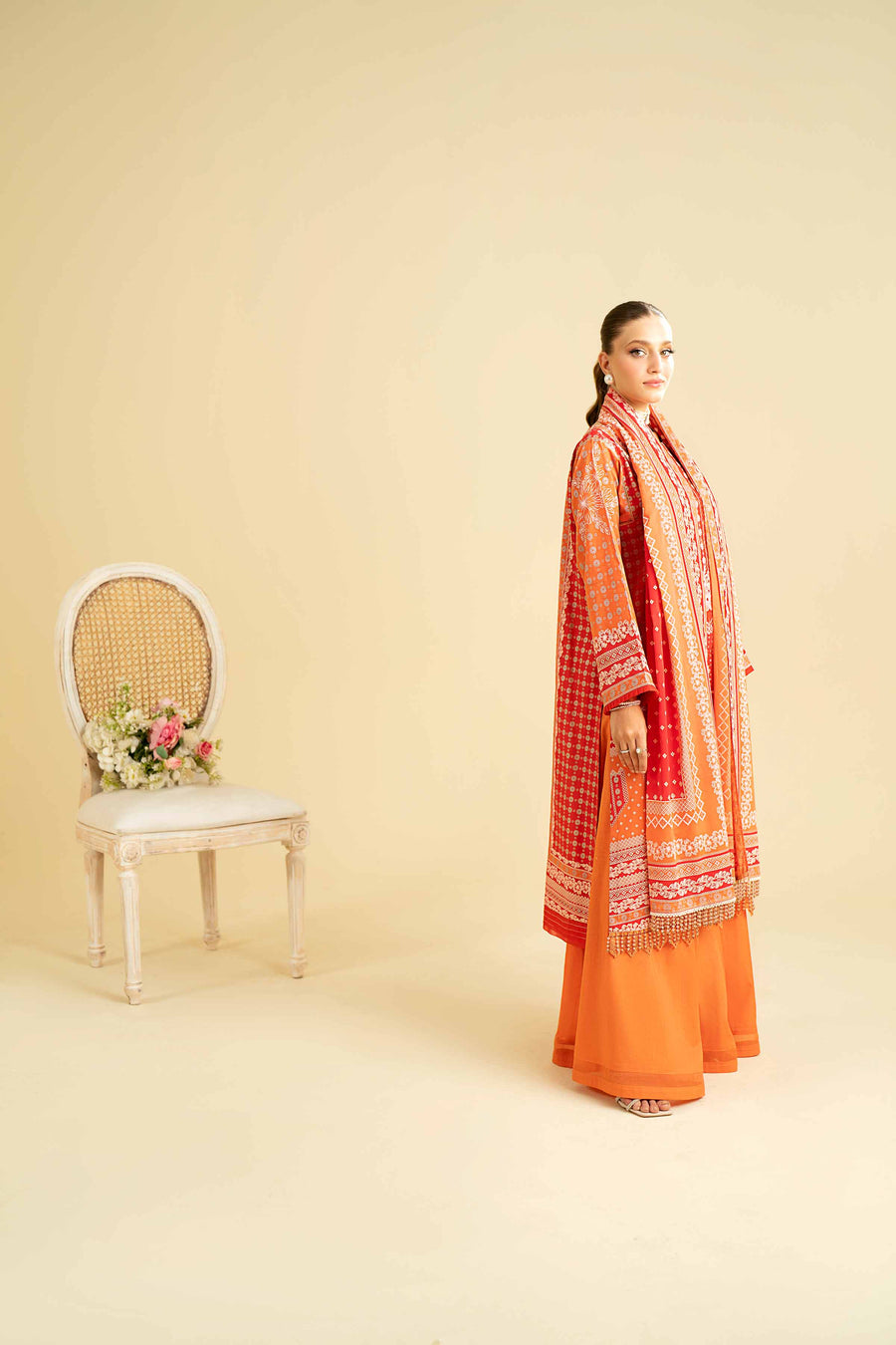 Nishat Festive Eid Embroidered Lawn Unstitched 3Pc Suit - 42401908