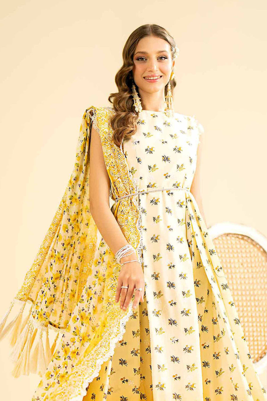 Nishat Festive Eid Embroidered Cambric Unstitched 3Pc Suit - 42401916