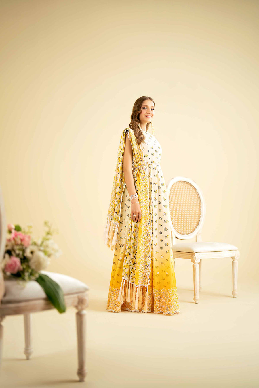Nishat Festive Eid Embroidered Cambric Unstitched 3Pc Suit - 42401916