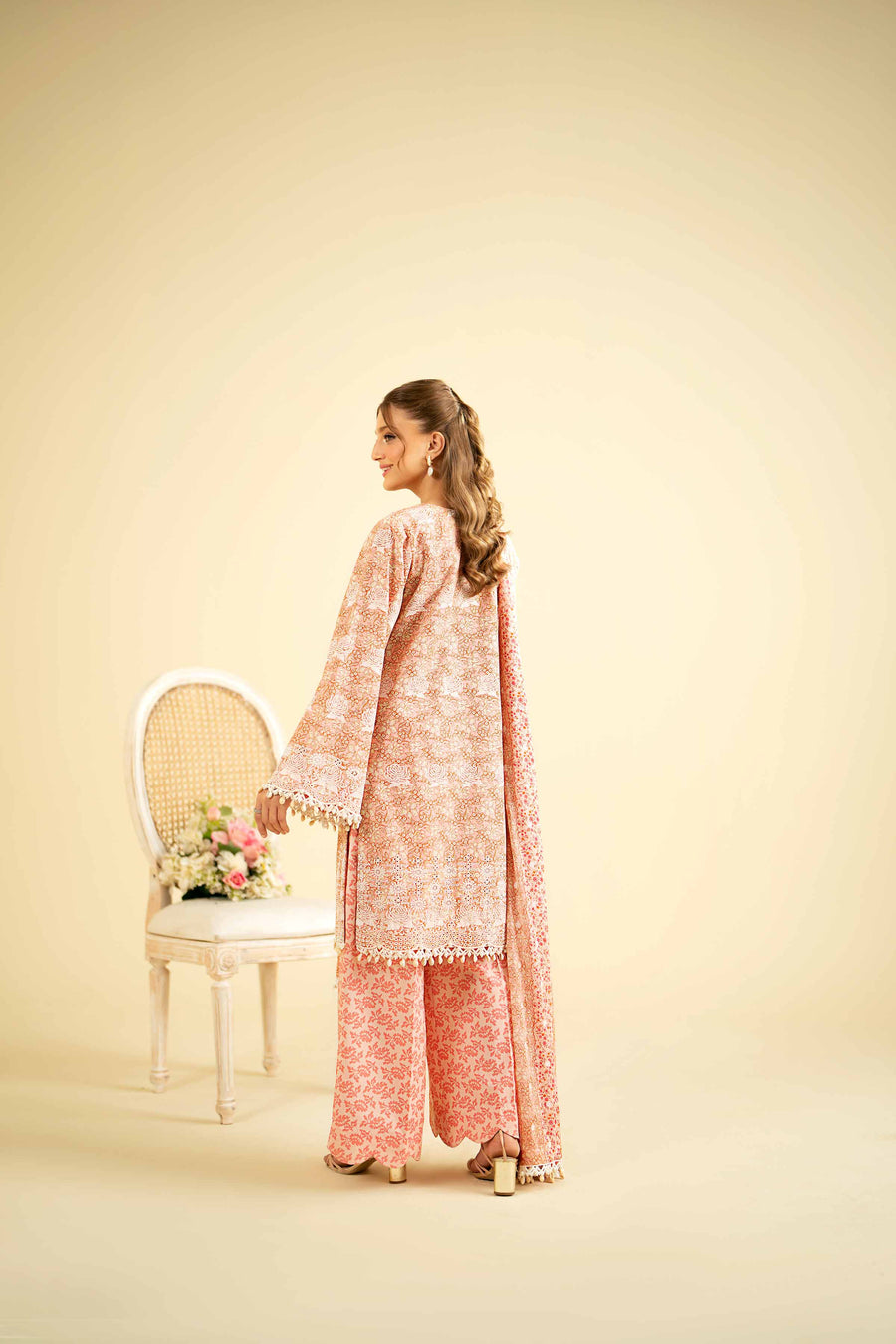 Nishat Festive Eid Embroidered Cambric Unstitched 3Pc Suit - 42401920
