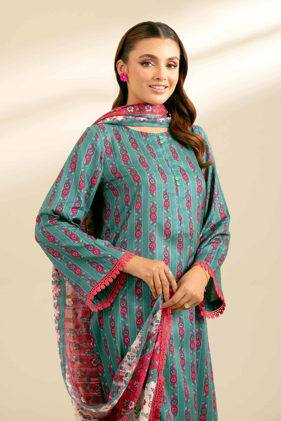 Nishat Fall Fantasy Printed Lawn Unstitched 3Pc Suit - 42402099