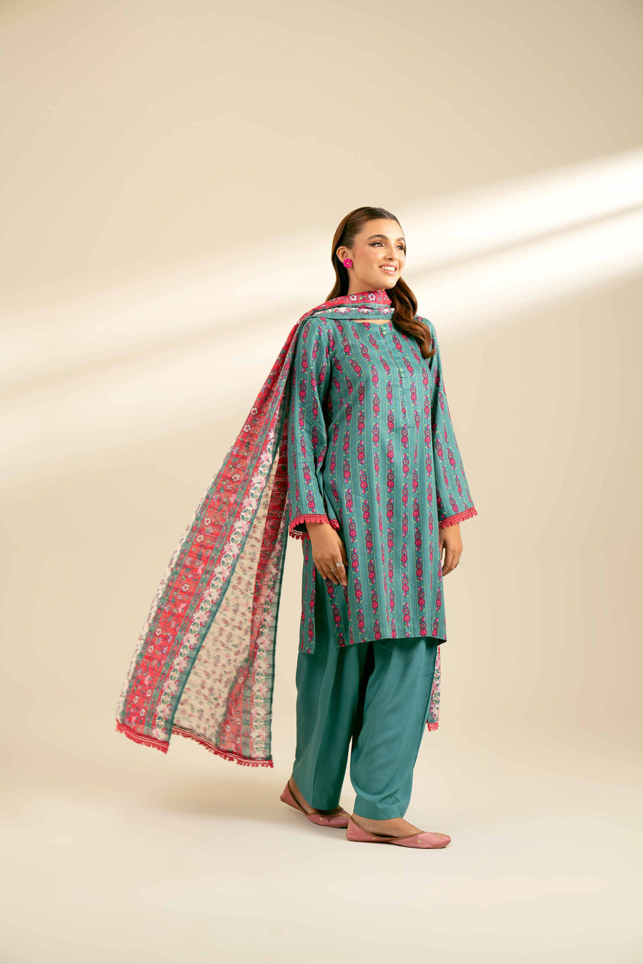 Nishat Fall Fantasy Printed Lawn Unstitched 3Pc Suit - 42402099