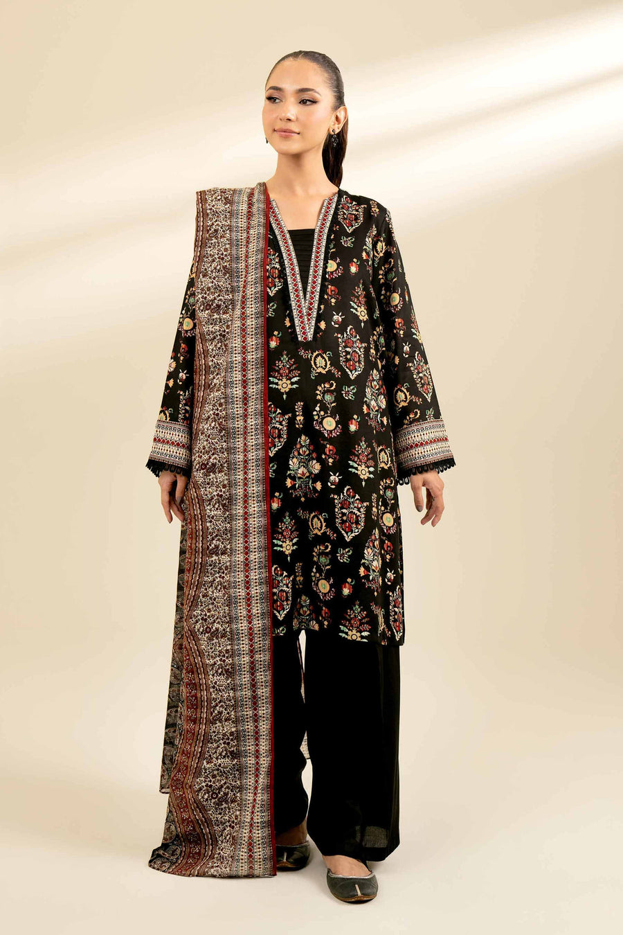 Nishat Fall Fantasy Printed Lawn Unstitched 3Pc Suit - 42402100