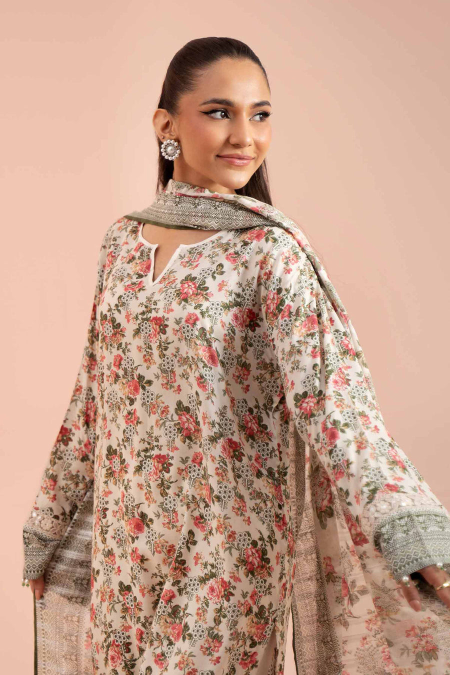 Nishat Fall Fantasy Printed Lawn Unstitched 3Pc Suit - 42402101