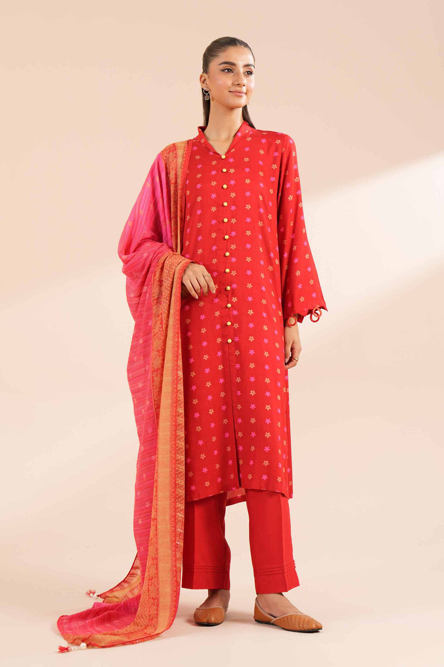 Nishat Fall Fantasy Printed Lawn Unstitched 3Pc Suit - 42402102