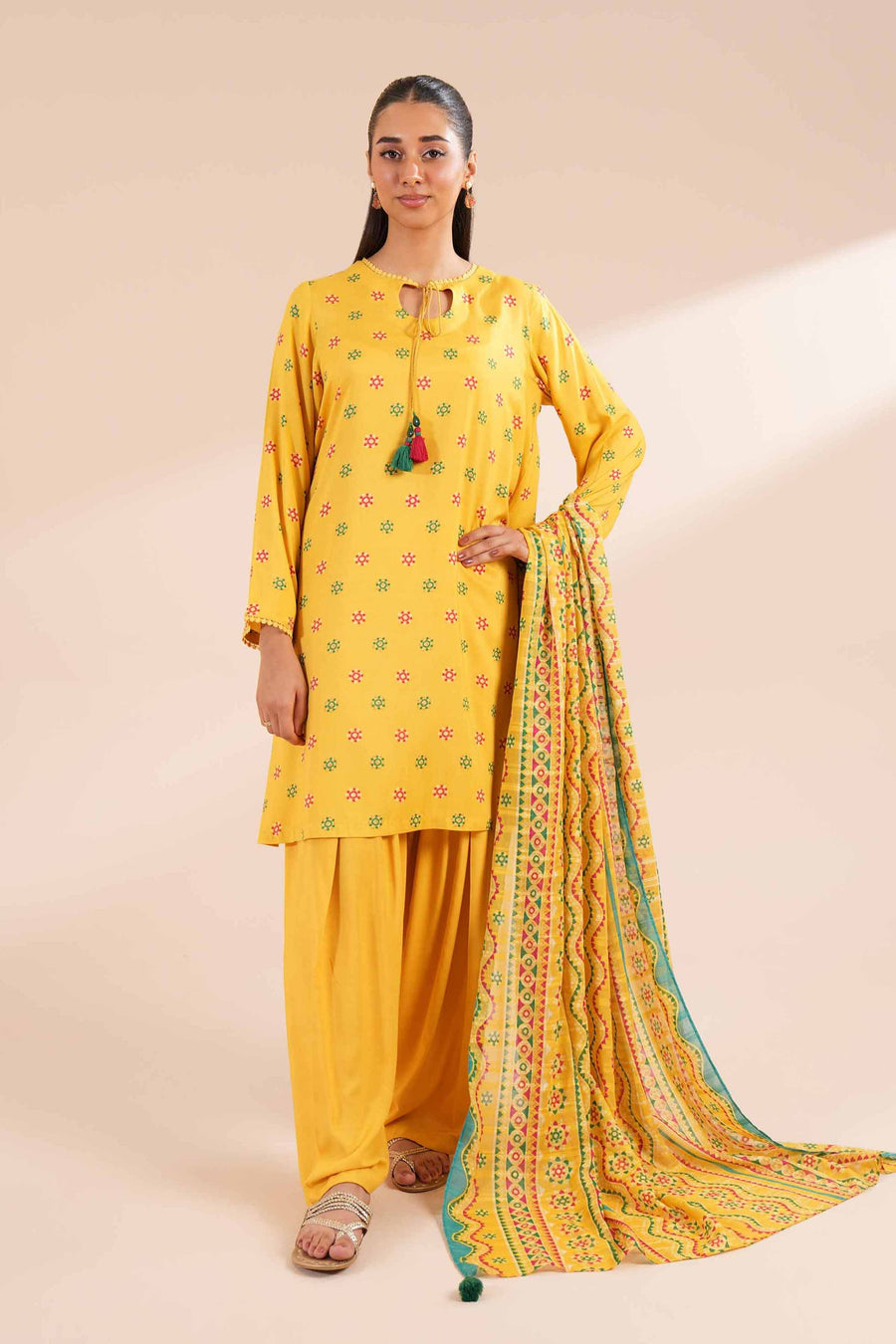 Nishat Fall Fantasy Printed Lawn Unstitched 3Pc Suit - 42402107